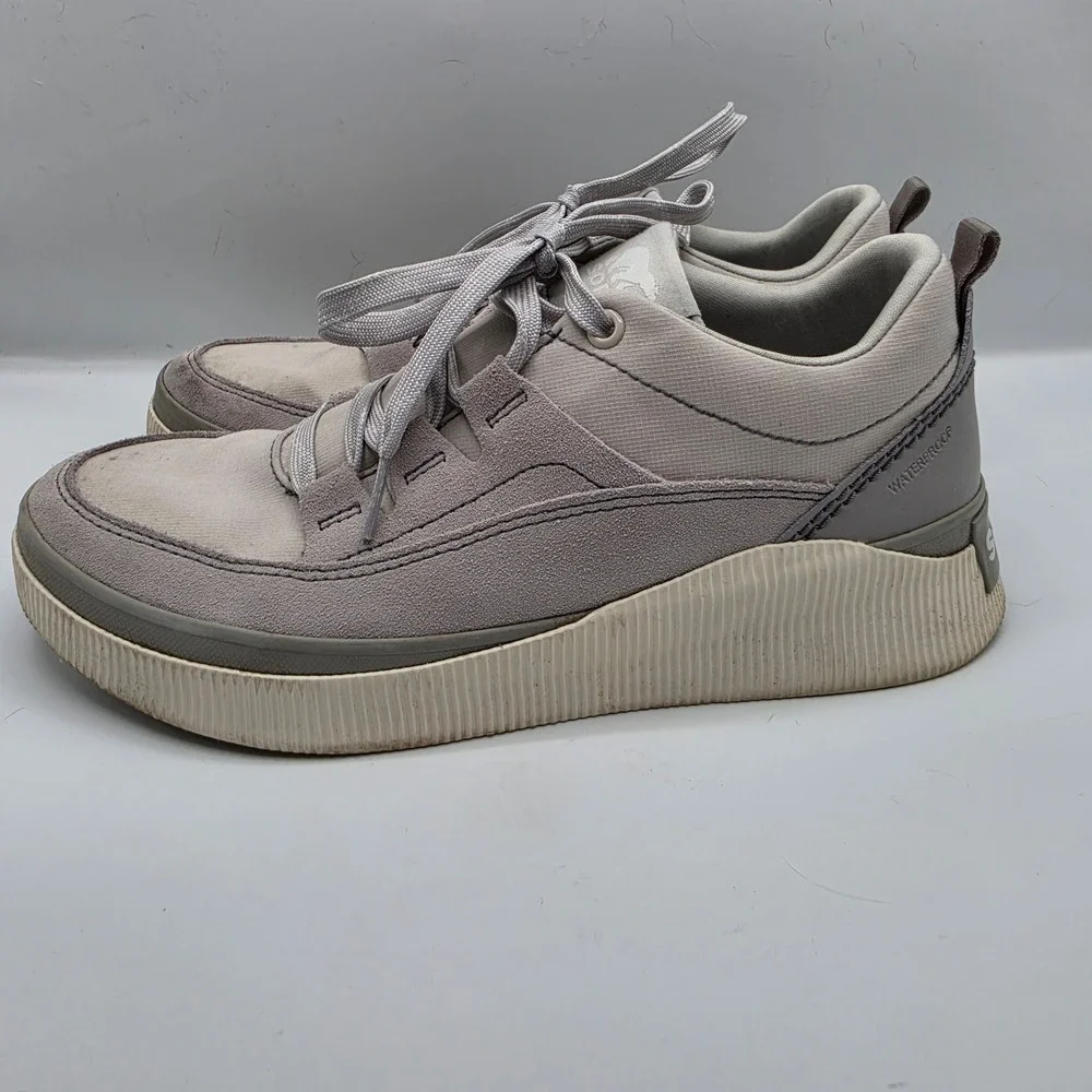 Sorel Out N About III Low Waterproof Sneakers Womens 9.5 Grey Quarry NL5158-009